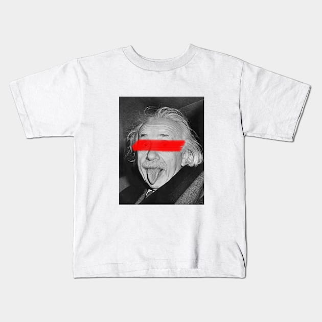 Albert Einsten Kids T-Shirt by moala